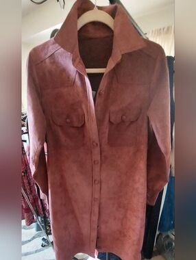 Vogue DESIGNER ORIGINAL handmade DUSTER in Dusty Rose